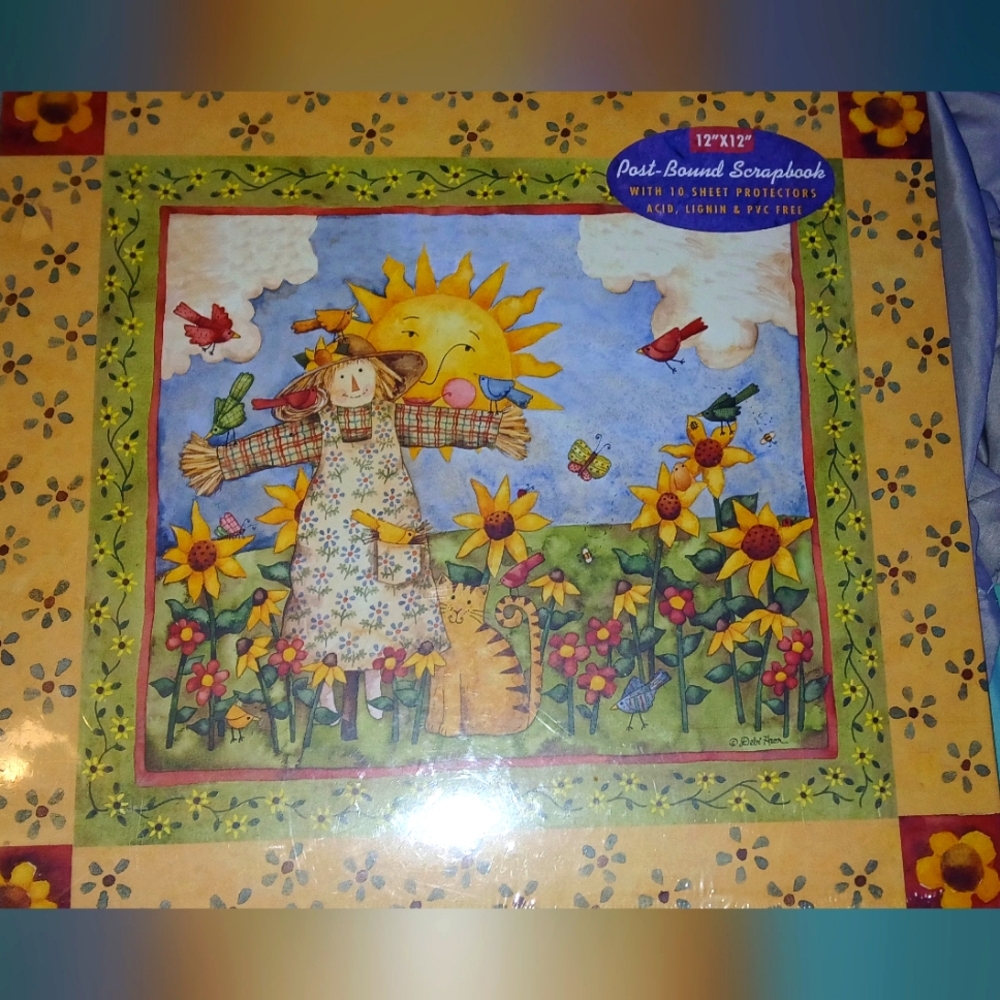 Colorful Post-Bound Scrapbook Factory Sealed New